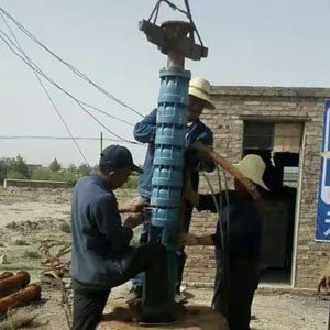 农田机井深井潜水泵安装